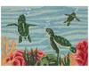 Liora Manne Frontporch Swimming Baby Turtles Area Rug, 2'6 X 4' In Navy