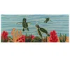 Liora Manne Frontporch Swimming Baby Turtles Runner Area Rug, 2' X 5' In Navy