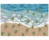Liora Manne Frontporch Turtle Beach 2'6"x4' Area Rug In Ocean