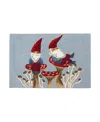 Liora Manne Frontporch Welcome Gnome Area Rug, 2' X 3' In Blue