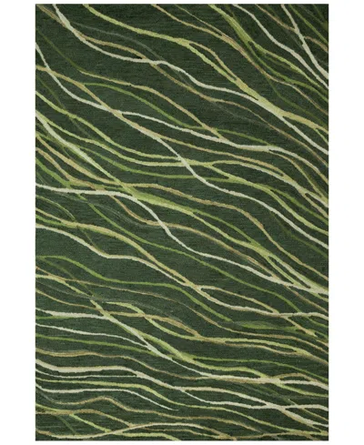 Liora Manne Horizon Ribbons 5'x7'6" Area Rug In Moss