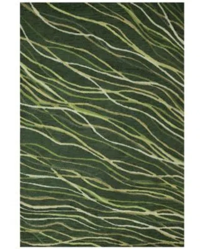 Liora Manne Horizon Ribbons Rug Collection In Green