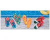 Liora Manne Impressions Poolside Flip Flops 1'11"x4'11" Runner Area Rug In Multi