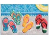 LIORA MANNE IMPRESSIONS POOLSIDE FLIP FLOPS 2'5"X3'11" AREA RUG