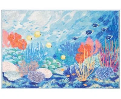 Liora Manne Impressions Underwater Rug Collection In Ocean