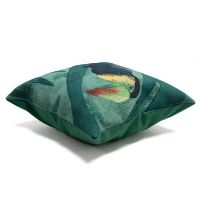 Liora Manne Indoor/outdoor Throw Pillow In Black;green;yellow