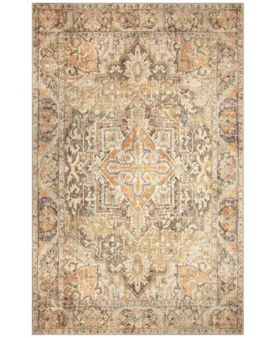 Liora Manne Inspirations Heriz 2'1"x7'6" Runner Area Rug In Brown