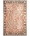 Liora Manne Inspirations Sarouk 2'1"x7'6" Runner Area Rug In Orange