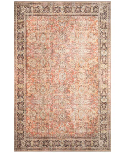 Liora Manne Inspirations Sarouk 2'1"x7'6" Runner Area Rug In Orange