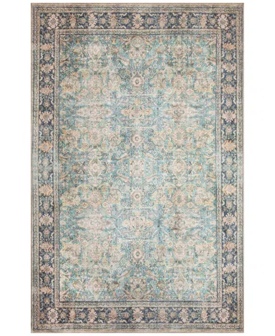 Liora Manne Inspirations Sarouk 8'4"x11'6" Area Rug In Aqua