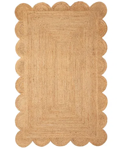 Liora Manne Java Scalloped Edge 3'6"x5'6" Area Rug In Camel