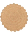 Liora Manne Java Scalloped Edge Rug Collection In Camel
