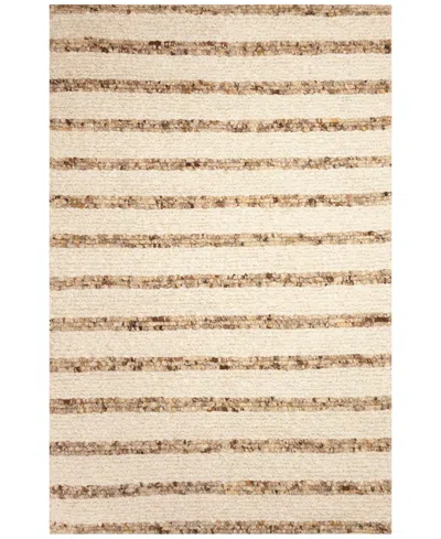 Liora Manne Lhasa Stripe 5'x7'6" Area Rug In Neutral
