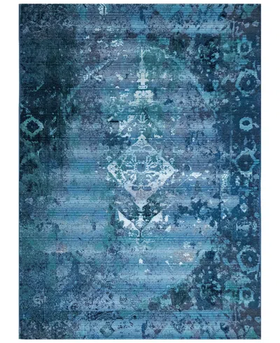 Liora Manne Marina 8043 Kermin 7'10" X 9'10" Indoor/outdoor Area Rug In Blue