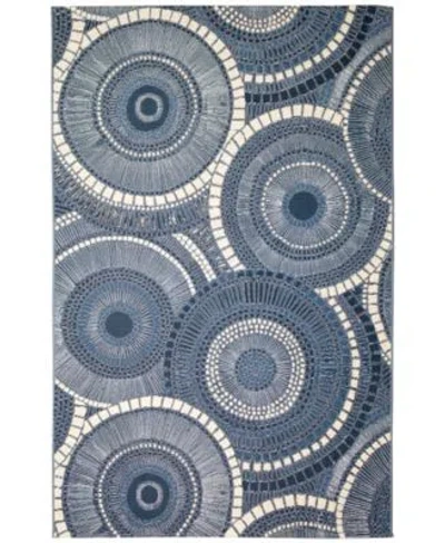 Liora Manne Marina Circles Rug Collection In Blue,ivory