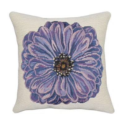Liora Manne Marina Flower Indoor/outdoor Pillow In Purple Floral