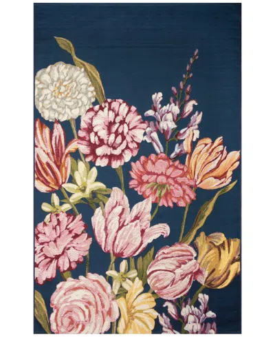 Liora Manne Marina Hallo Holland 3'3"x4'11" Area Rug In Navy