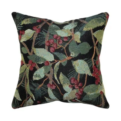Liora Manne Marina Holiday Throw Pillow In Green;red