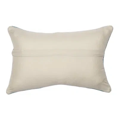 Liora Manne Marina Hydrangea Indoor/outdoor Decorative Pillow In Navy