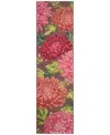 Liora Manne Marina Mum 1'11"x7'6" Runner Area Rug In Fuchsia