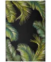 Liora Manne Marina Palm Border 6'6"x9'4" Area Rug In Black