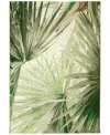 Liora Manne Marina Palm Fan 4'10"x7'6" Area Rug In Green