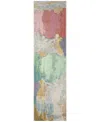 Liora Manne Marina Watercolor 1'11"x7'6" Runner Area Rug In Multi