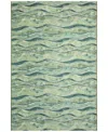 Liora Manne Marina Wave 6'6"x9'4" Area Rug In Green