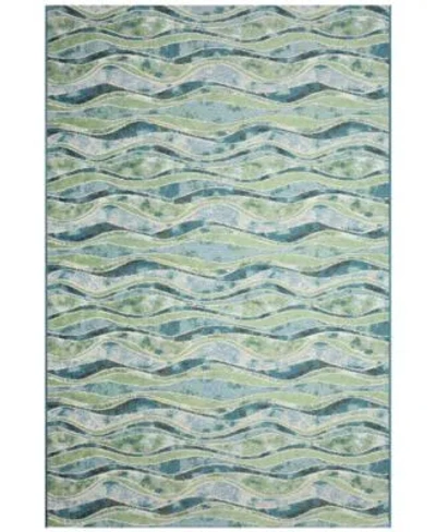 Liora Manne Marina Wave Rug Collection In Green