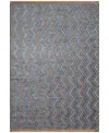 Liora Manne Mercer Zigzag 6'6"x9'4" Area Rug In Blue