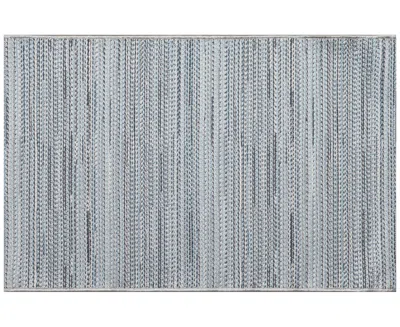 Liora Manne Miranda Tweed Stripe 1'7"x2'5" Area Rug In Denim