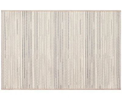 Liora Manne Miranda Tweed Stripe 1'7"x2'5" Area Rug In Silver