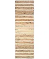 Liora Manne Mojave Horizon Stripe 2'x7'6" Runner Area Rug In Sand