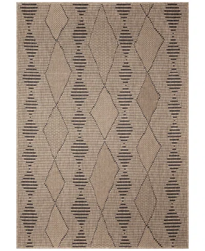 Liora Manne Monaco Diamonds 3'3"x4'11" Area Rug In Taupe