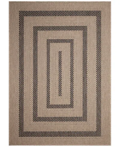 Liora Manne Monaco Multi Border 3'3"x4'11" Area Rug In Taupe