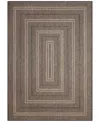 Liora Manne Monaco Multi Border 7'10"x9'10" Area Rug In Black
