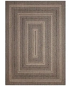 Liora Manne Monaco Multi Border Rug Collection In Black
