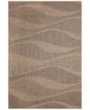 Liora Manne Monaco Wave 3'3"x4'11" Area Rug In Taupe