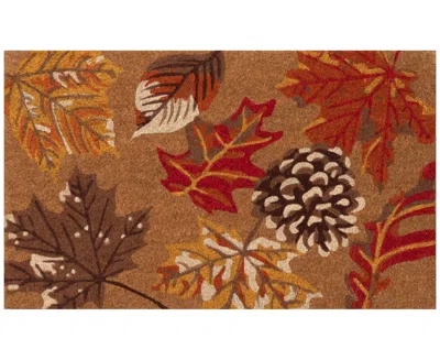 Liora Manne Natura Falling Leaves 2'x3' Area Rug In Tan