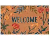 Liora Manne Natura Floral Welcome 1'6"x2'6" Area Rug In Tan