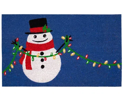 Liora Manne Natura Frosty And Bright 1'6"x2'6" Area Rug In Navy
