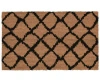 Liora Manne Natura Ikat Lattice Rug Collection In Black