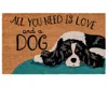Liora Manne Natura Love And A Dog 2'x3' Area Rug In Tan