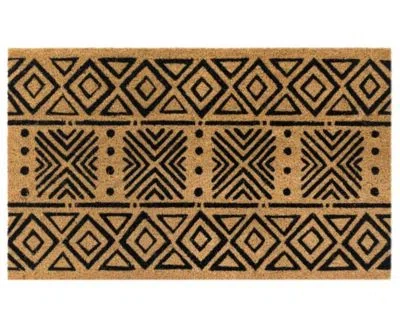 Liora Manne Natura Mudcloth Rug Collection In Black