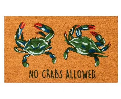 Liora Manne Natura No Crabs Allowed 2'x3' Area Rug In Tan