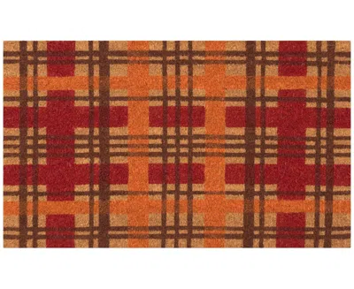 Liora Manne Natura Plaid 1'6"x2'6" Area Rug In Autumn