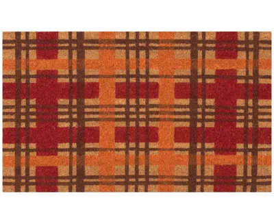 Liora Manne Natura Plaid 2'x3' Area Rug In Autumn