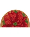 Liora Manne Natura Poinsettia 1'6"x2'6" Area Rug In Tan