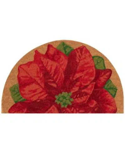 Liora Manne Natura Poinsettia Rug Collection In Tan