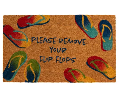 Liora Manne Natura Remove Flip Flops 2'x3' Area Rug In Sienna